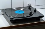 The Sharp RP-TT100 is a fully automatic turntable that makes vinyl easy and convenient with remote control, Bluetooth, USB-C, and warm sound via an Audio-Technica cartridge.