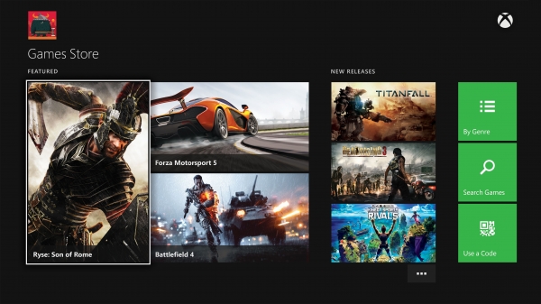 xbox one ui