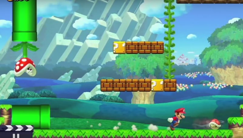 Bönstjälkarna som i gamla goda Super mario Bros tog Mario till bonusbanor bland molnen finns som synes också med i repertoaren.