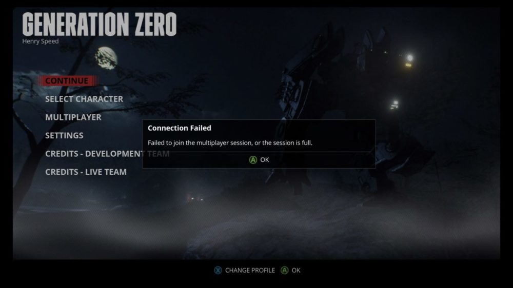 Screenshot: Generation Zero (Xbox one X)