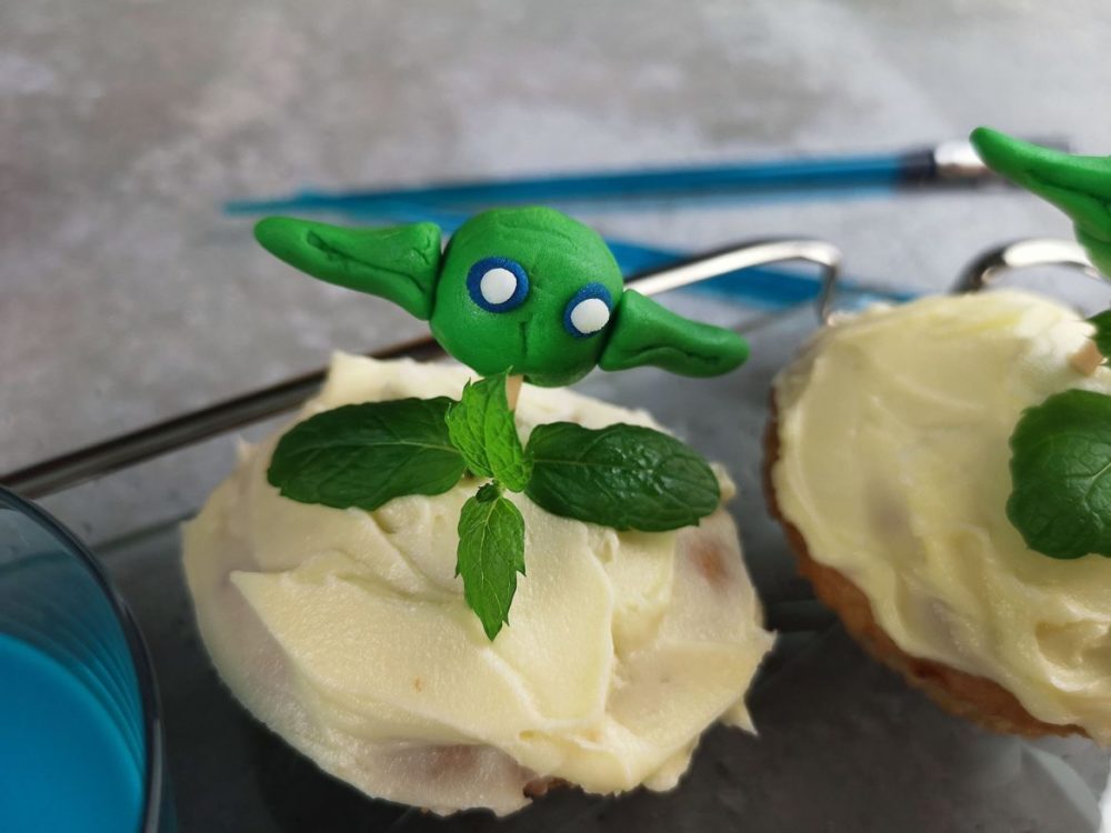 yoda sockerpasta morotmuffin may the 4th be with you