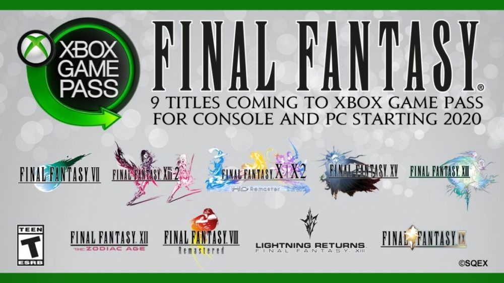 Final Fantasy Xbox Game Pass 2020