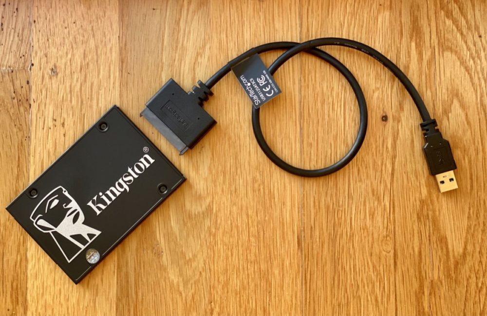 Kingston KC600 SSD StarTech SATA USB 3.1 gen 2 adapter