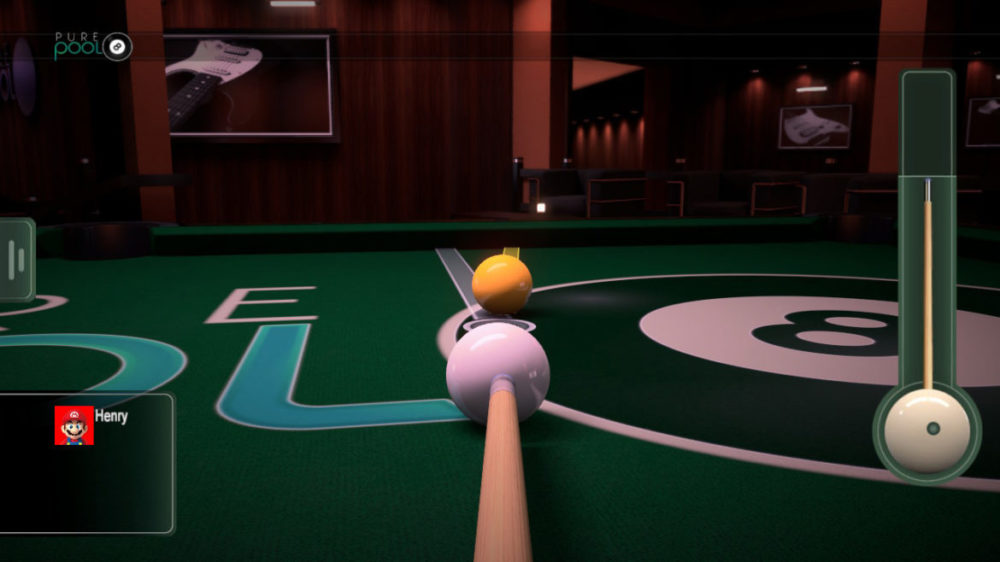 Pure Pool - VooFoo Studios - copyright 2020 - screenshot från Nintendo Switch