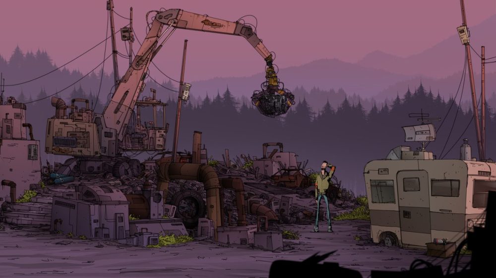 Photo: © 2021 Entertainment / ASHGAMES - Review: Unforeseen Incidents - Harper looks at machine.