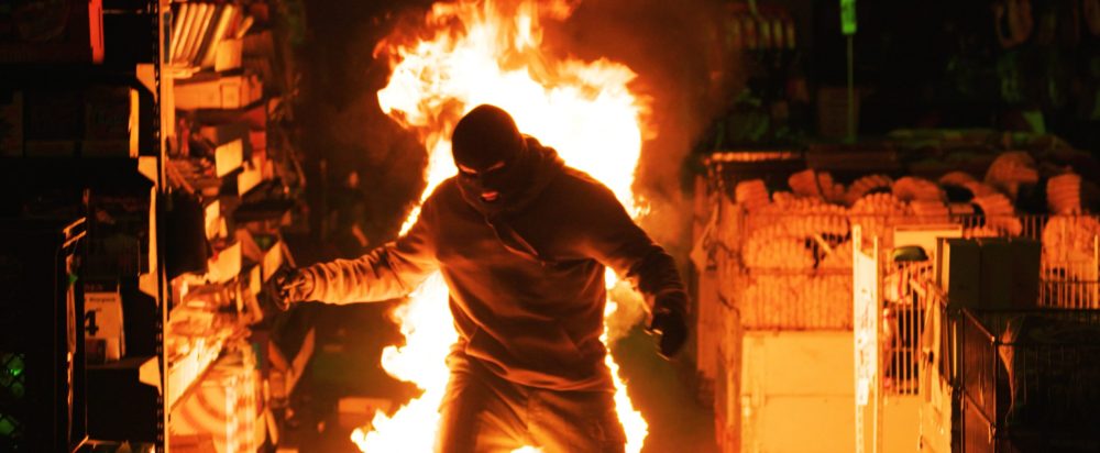 Brinnande man vi dör i natt