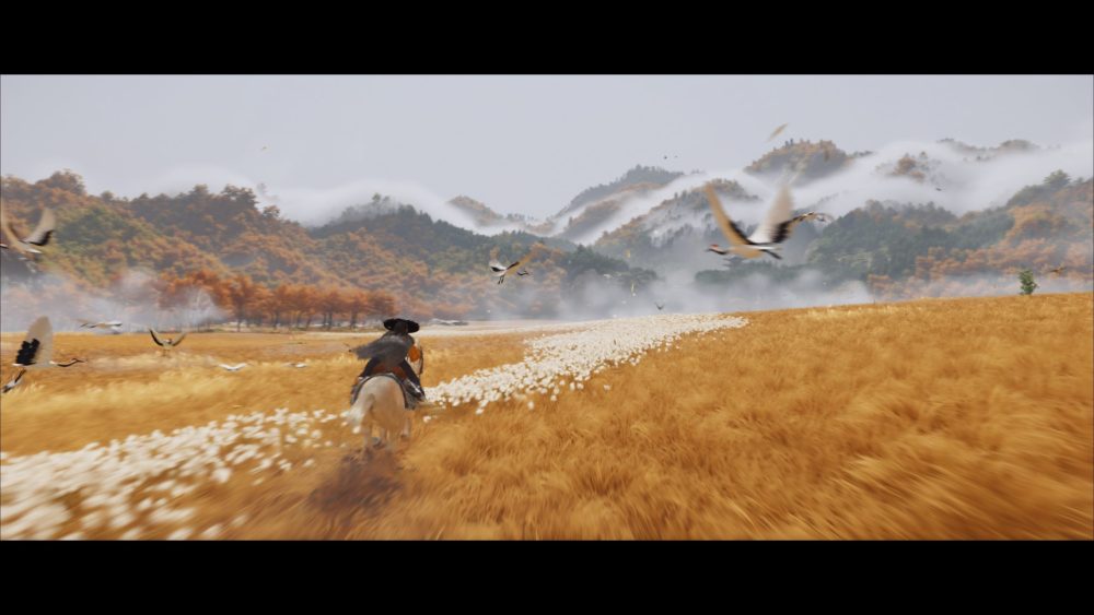 Ghost of Yōtei riding