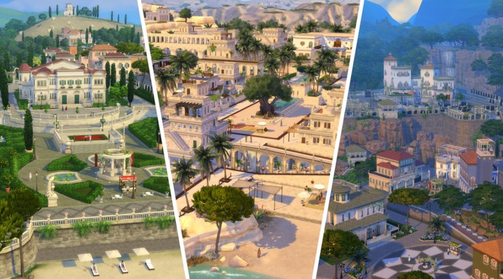 De 3 regionerna i Adelns äventyr, the Sims 4