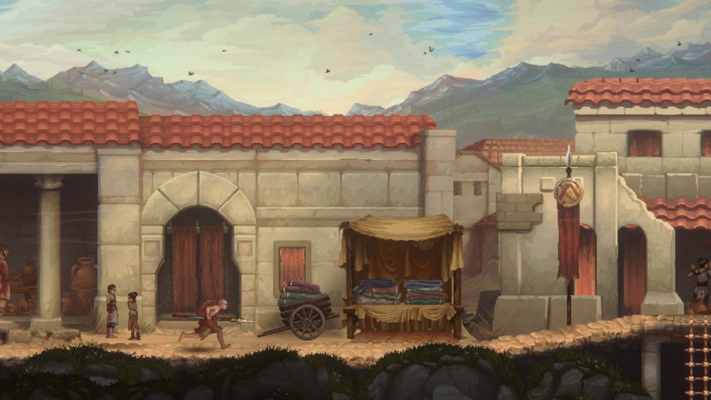 God of war sons of Sparta town