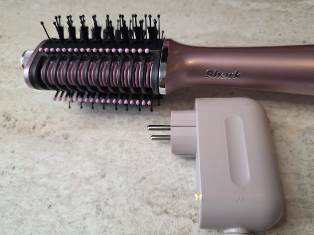 Close-up of the styling tool