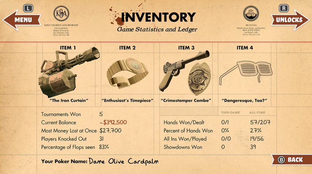 Foto: Skunkape Games ©2010,2026 - Poker Night at the Inventory - The Inventory