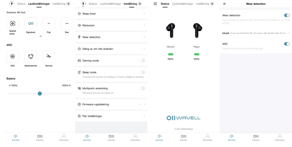 Wavell app screenshots