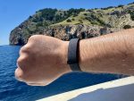 Fitbit Air is an extremely comfortable, screenless health tracker that excels in its simplicity, is just as good at sleep tracking as more expensive devices, and allows you to wear a classic watch on your other arm. The lack of a screen makes it less optimal for live statistics during workouts, and those who love a wide range of metrics may find some features missing.