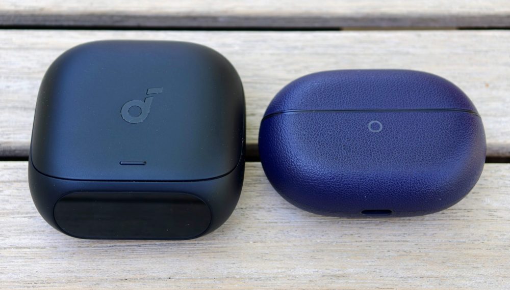Soundcore Liberty 5 Pro – The case is LARGE. Seen here next to the case for Freebuds 5