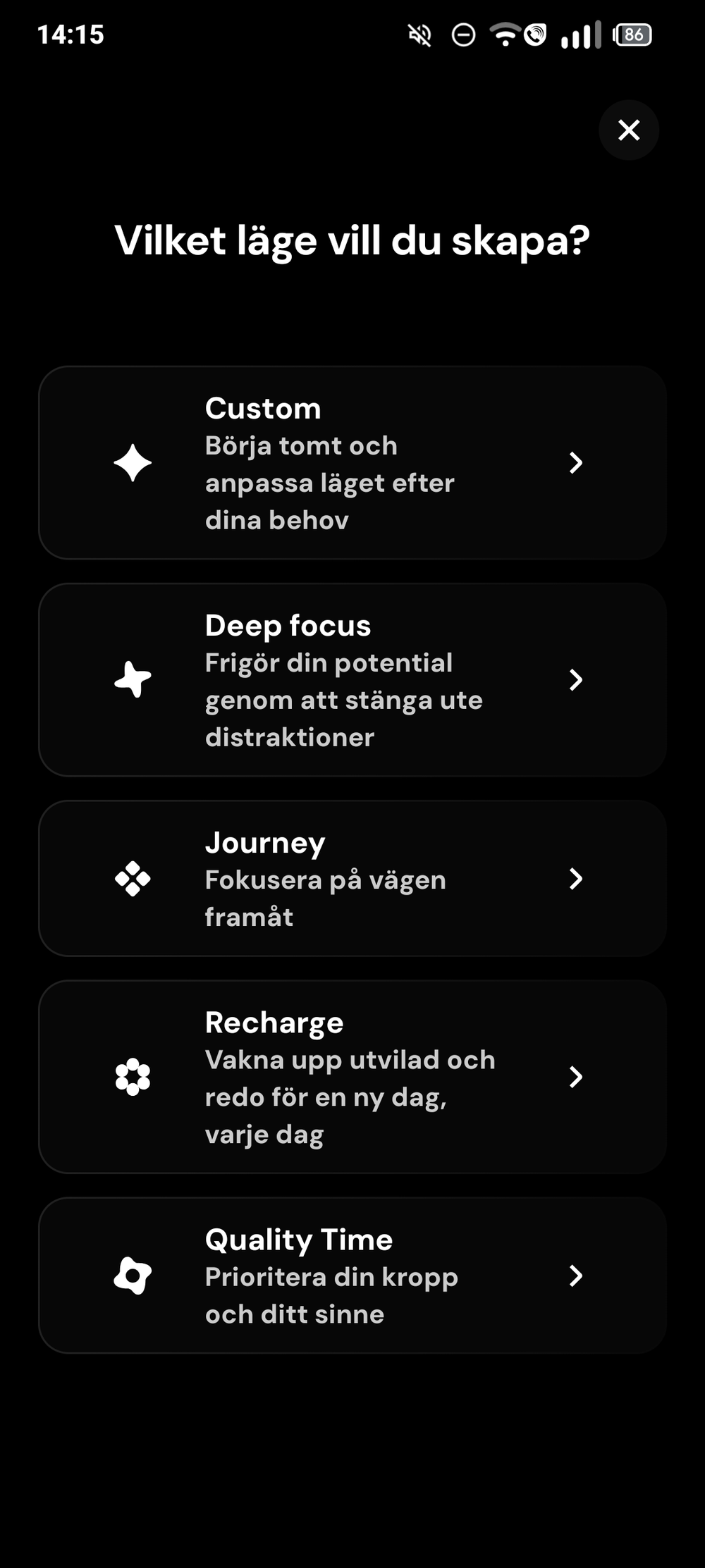 Fairphone 6+ – A number of preset Moments
(